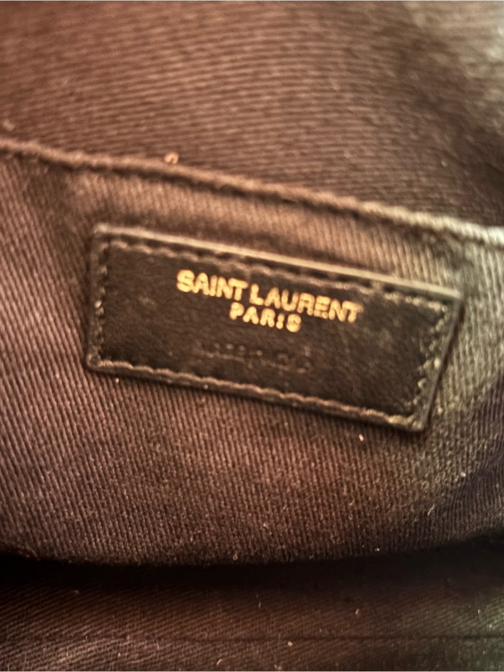 Saint Laurent Black Quilted Leather Camera Bag with Gold YSL Hardware - Picture 9 of 9